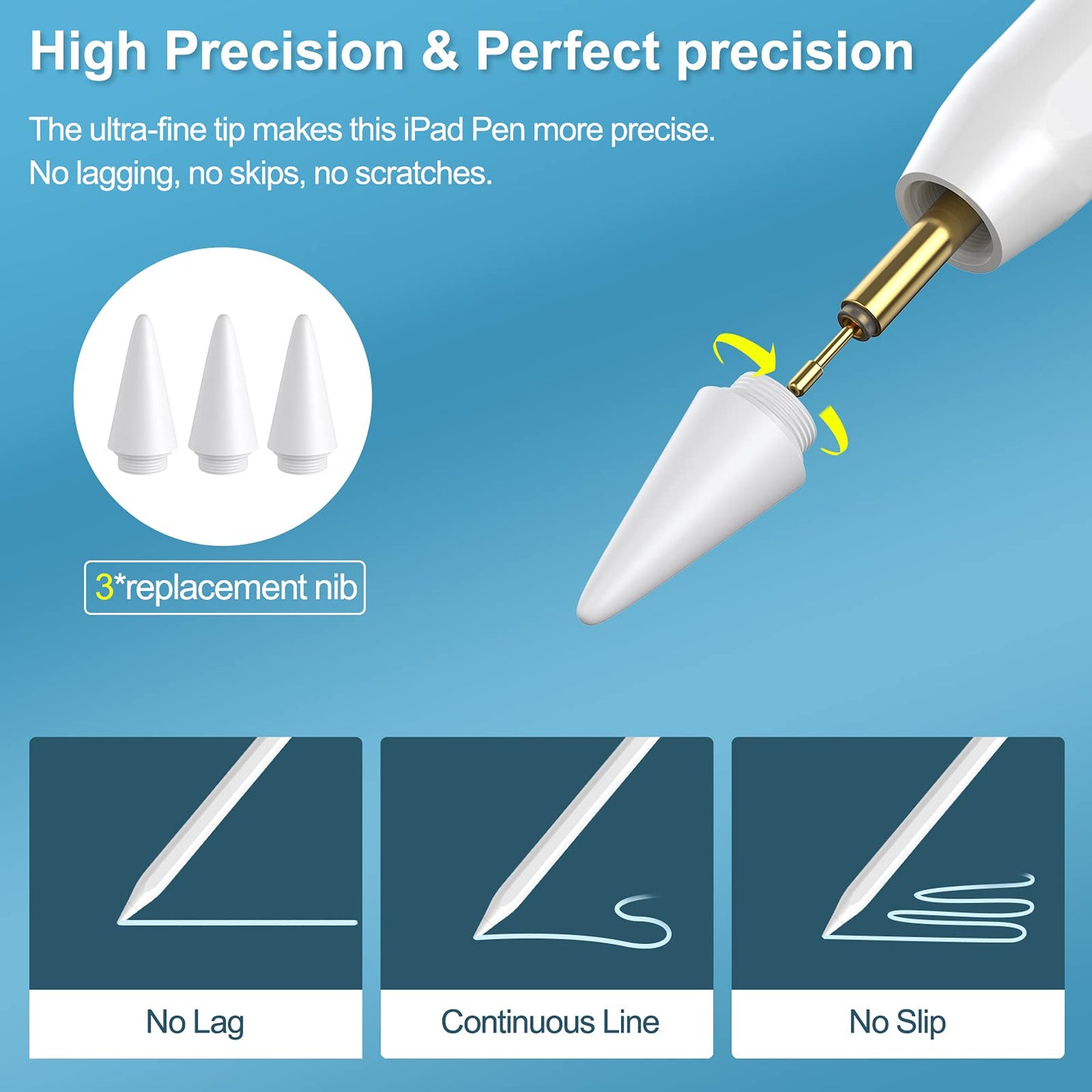 Stylus Pen for iPad 9th & 10th Gen
