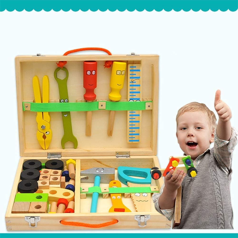 36-Piece Kids Wooden Tool Set by KIDWILL