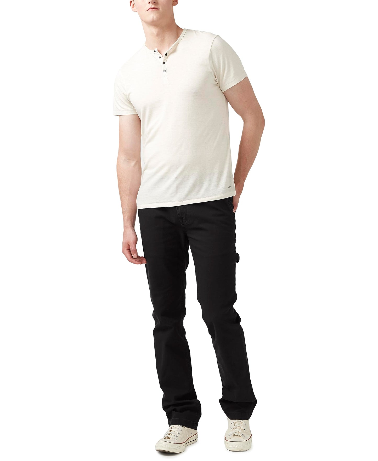 Buffalo David Bitton Men's Carpenter Pants, Black