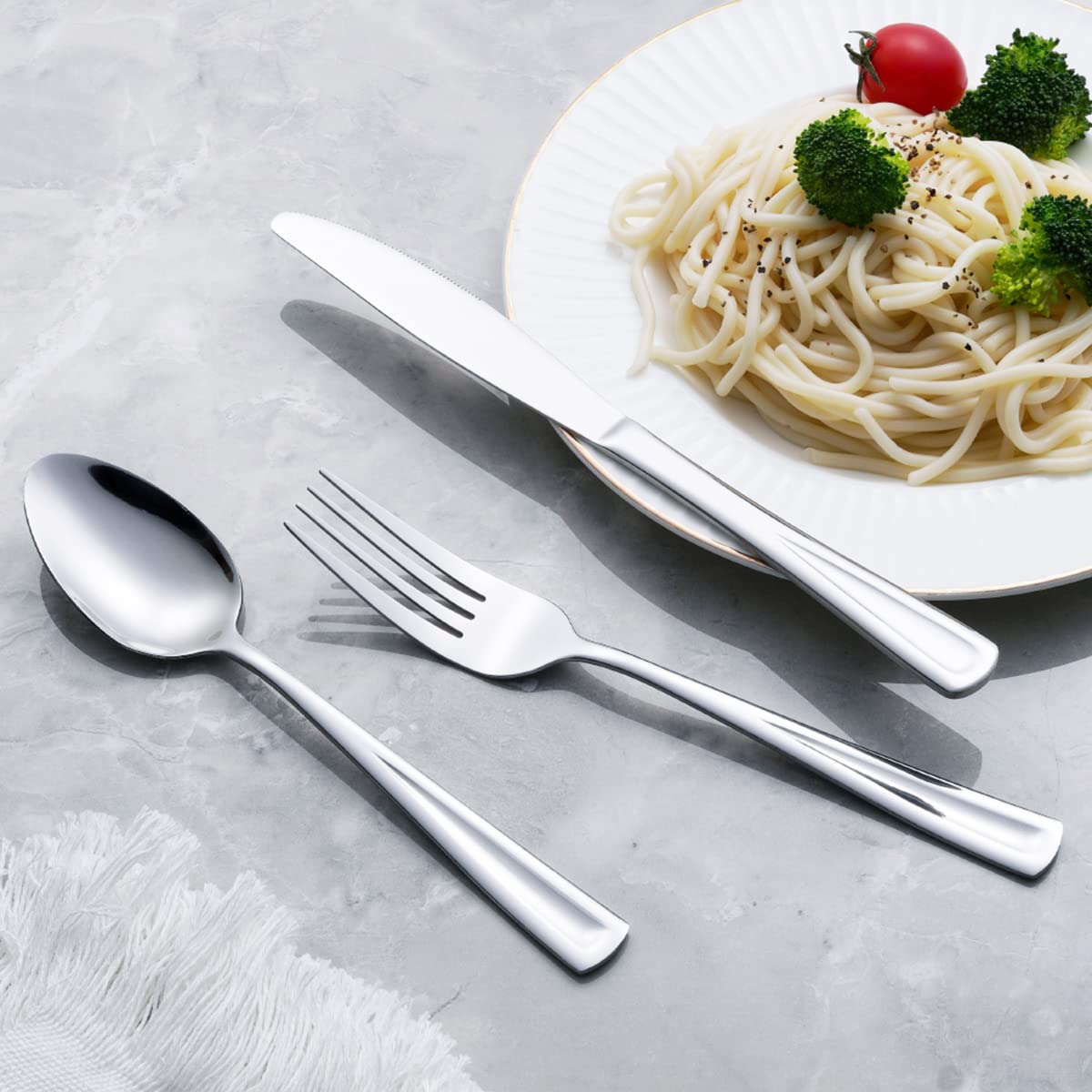 20-Piece Stainless Steel Flatware Set for 4