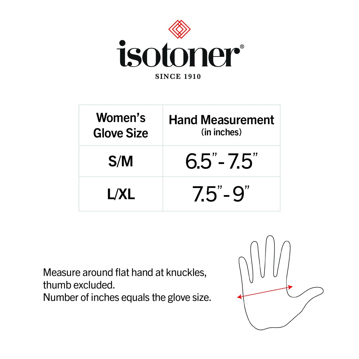 isotoner Womens Touchscreen Water Repellent Gloves