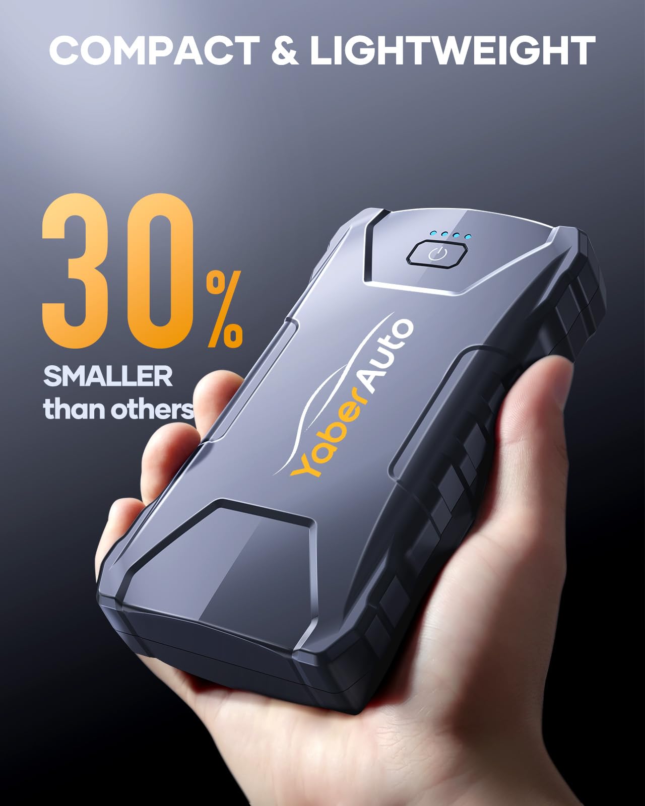 YaberAuto 3000A Portable Car Jump Starter Pack