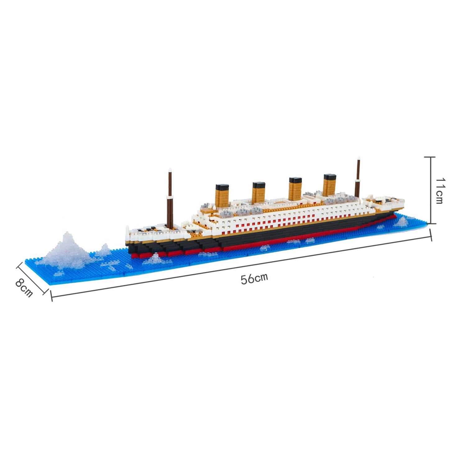 COLAYERIST Titanic Model Mini Building Blocks Set 1878pcs Mini Bricks 3D Puzzle DIY Educational Titanic Toys Gifts for Adults and Kids