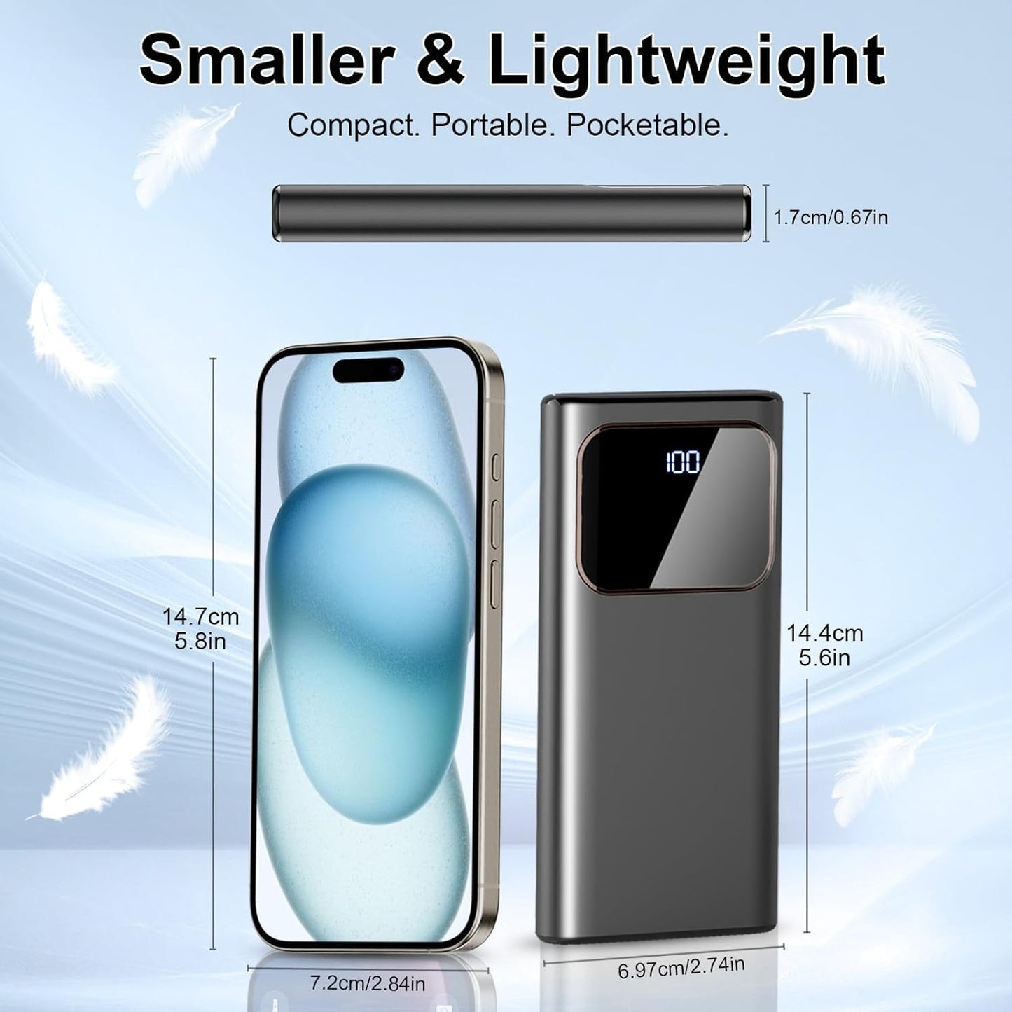10000mAh Portable Charger with Fast Charging
