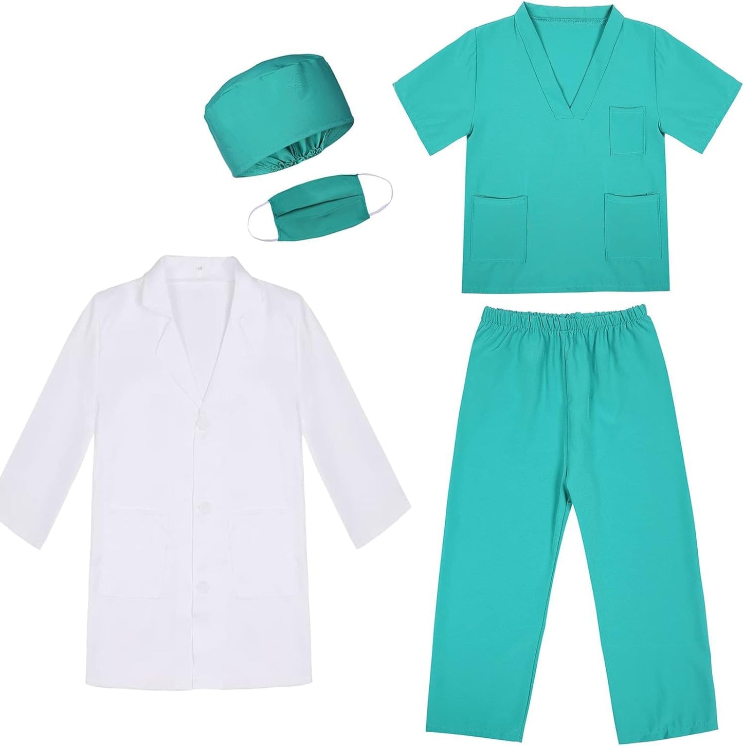 8Pcs Doctor Costume Dress Up Set for Kids