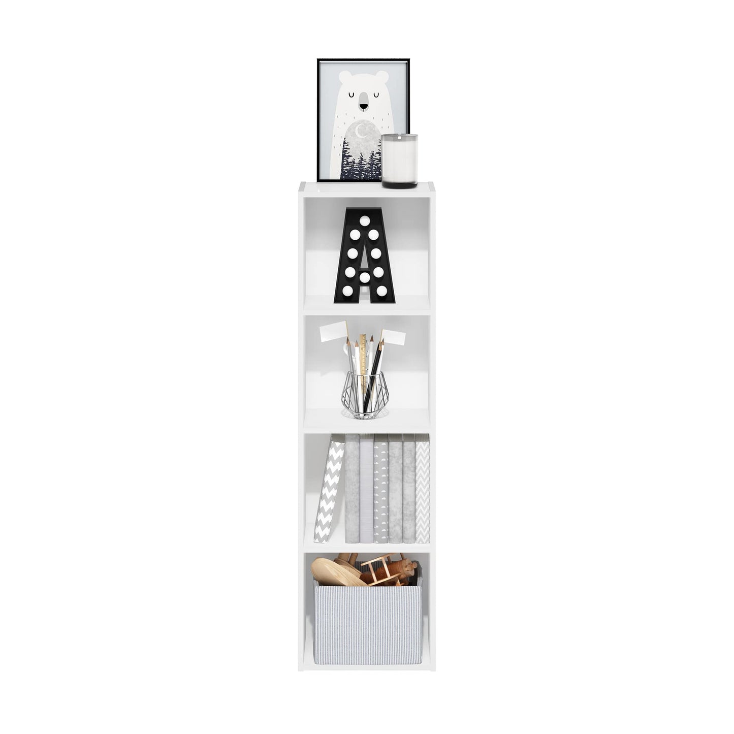 4-Tier Bookcase Storage by Furinno