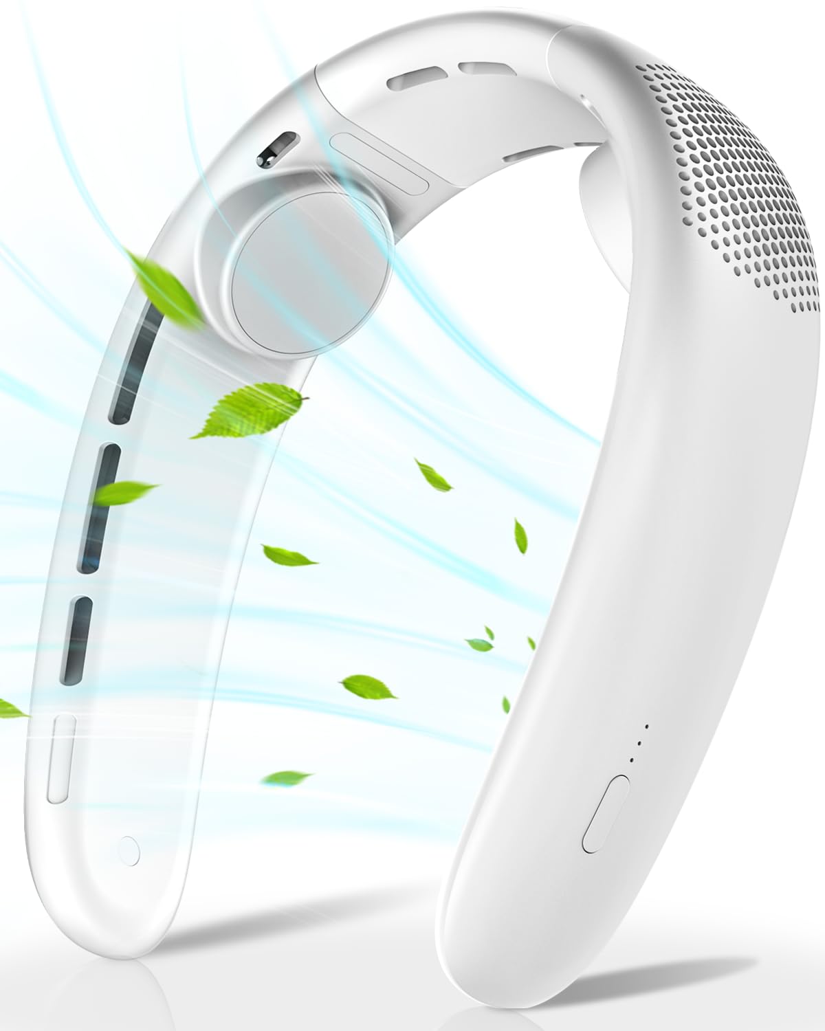 Portable Bladeless Neck Fan with Rechargeable Battery