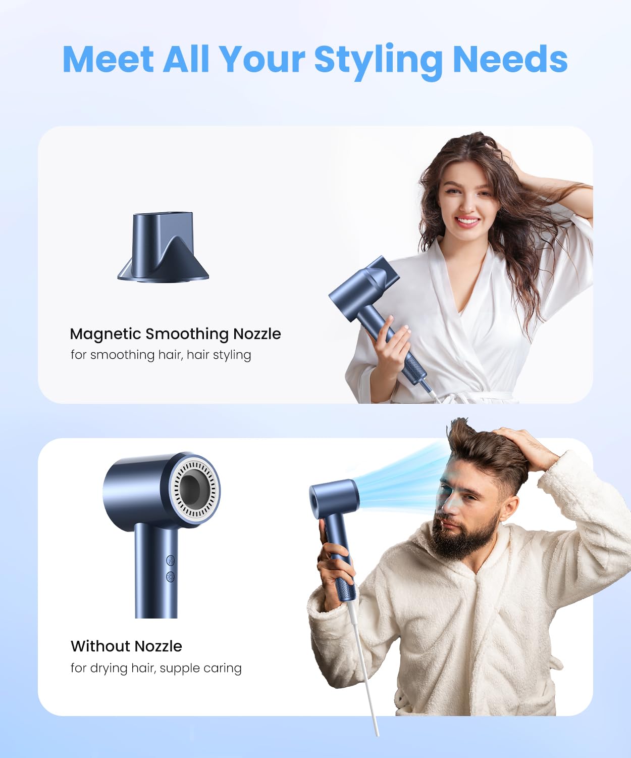 Ionic Hair Dryer with Fast Drying Technology