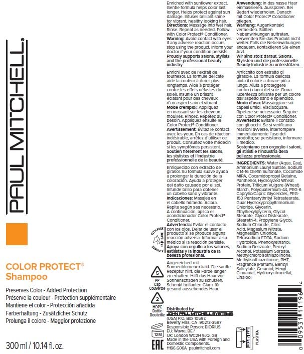 Paul Mitchell Color Protect Shampoo for Treated Hair