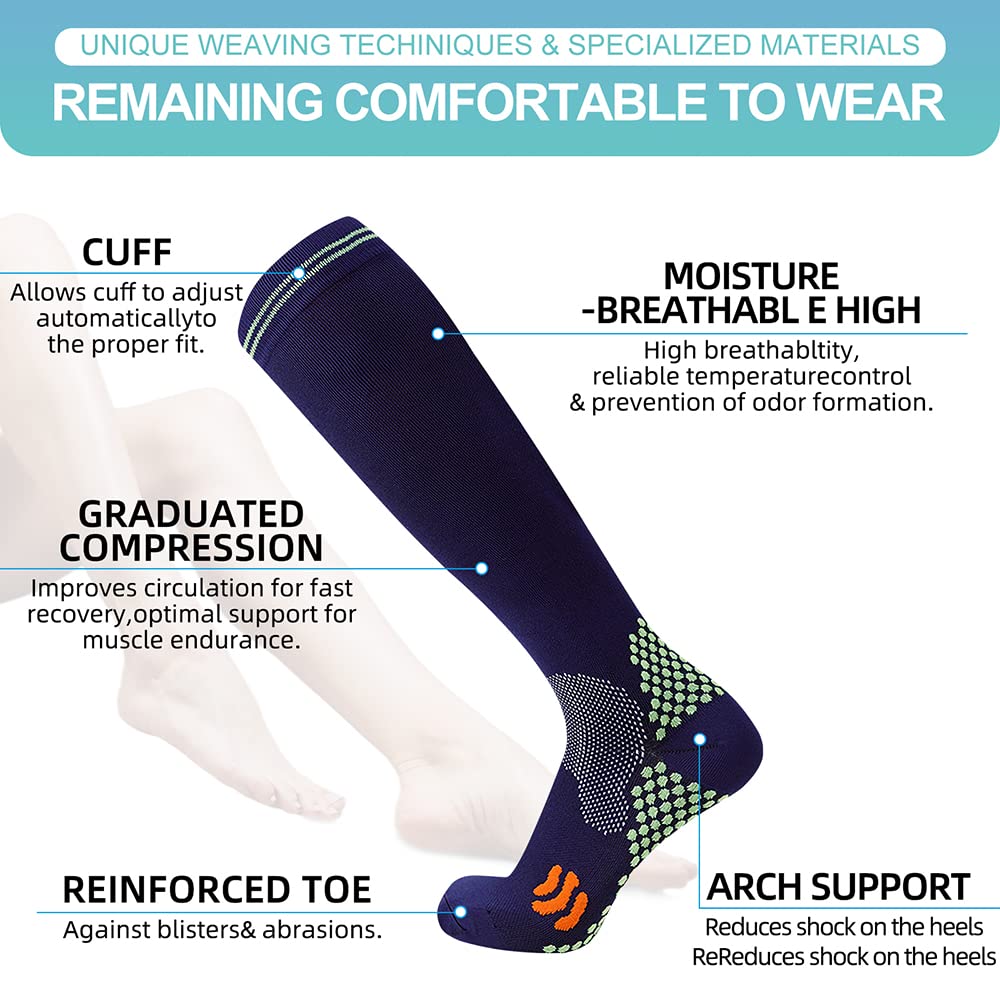 20-30 mmHg Compression Socks for Men & Women