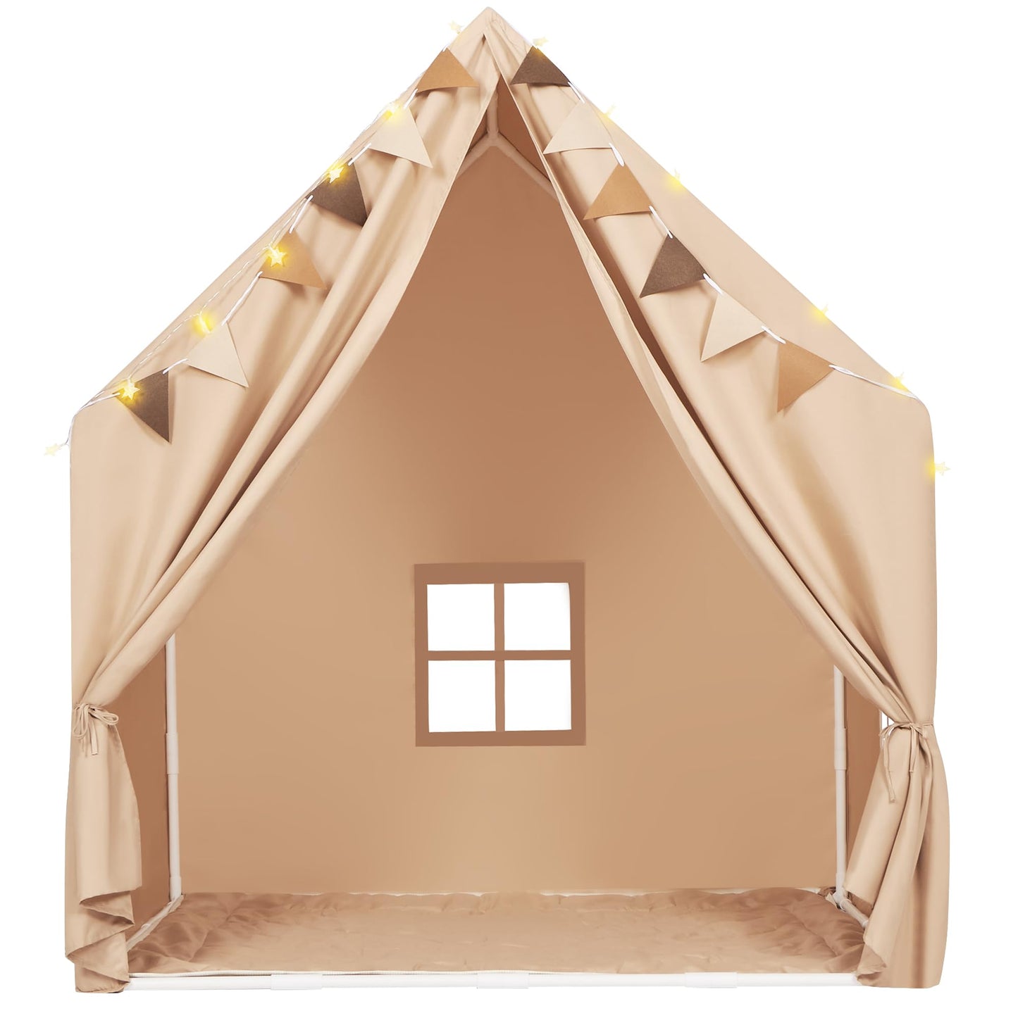 Kids Indoor Play Tent with LED Lights