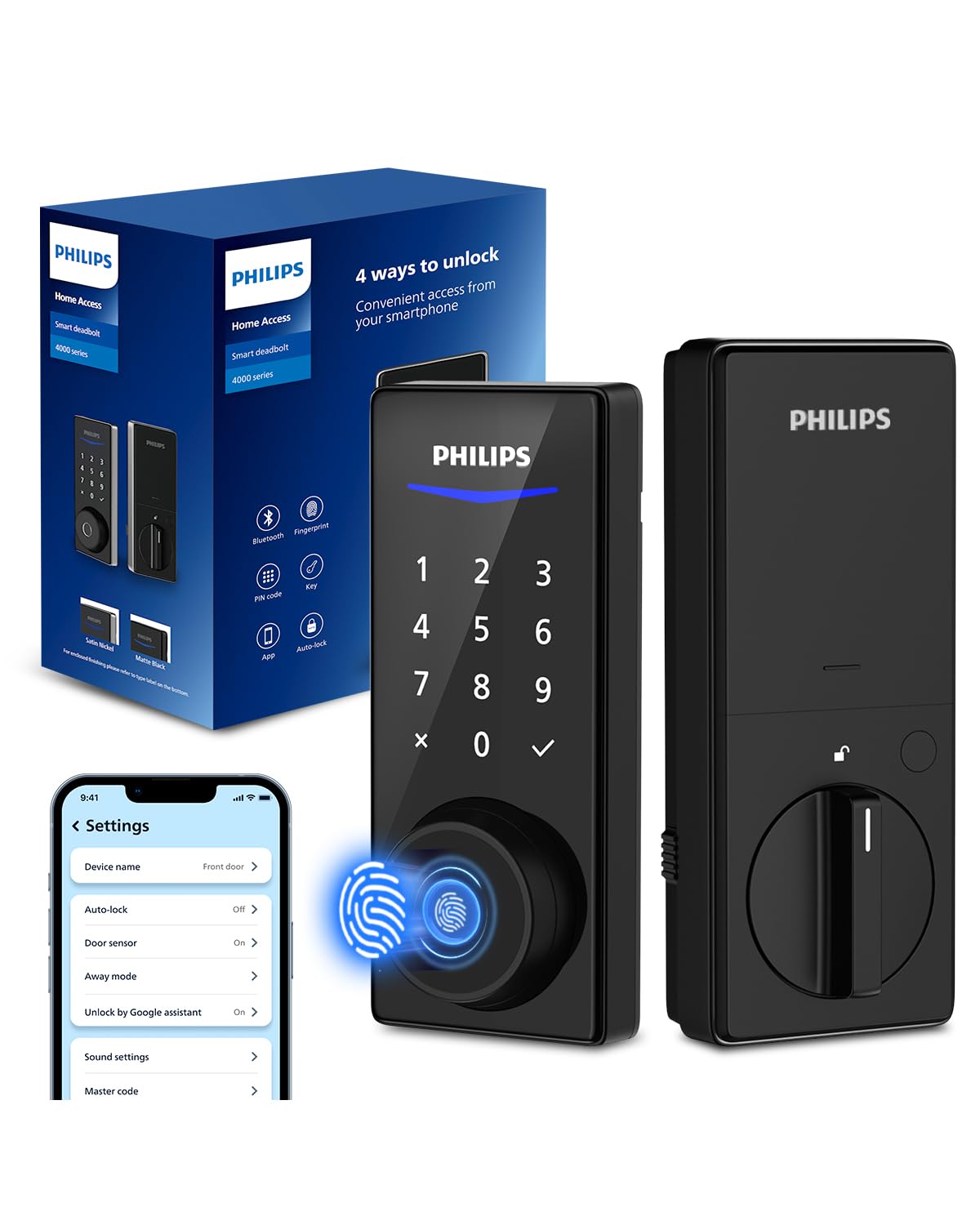 Philips Smart Fingerprint Door Lock with App Control