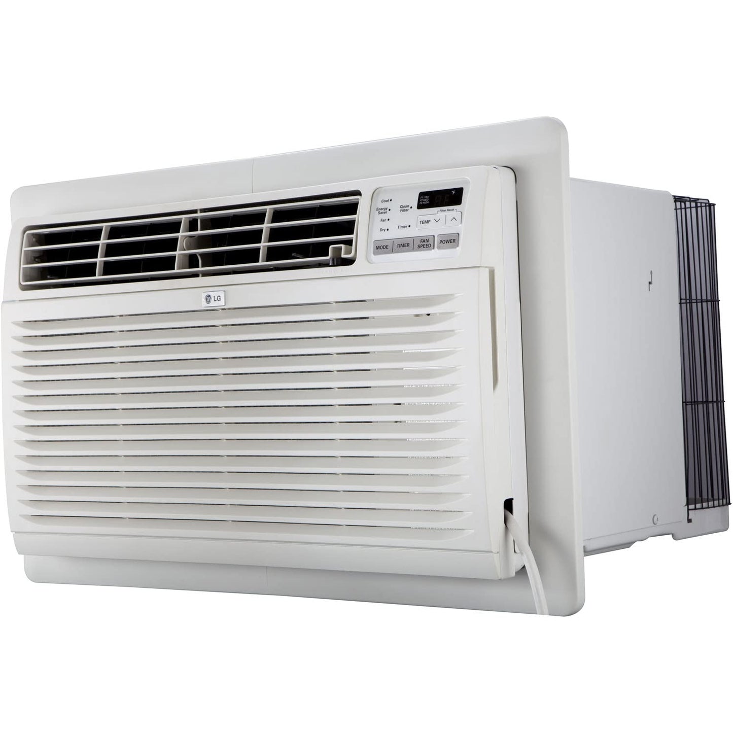 LG 7,800 Air Conditioner, 115V, Rooms up to 330 Sq. Ft, Perfect for Bedroom or Office, Wall Mounted AC Unit with Remote and 3 Cool & Fan Speeds, White, 8000 BTU