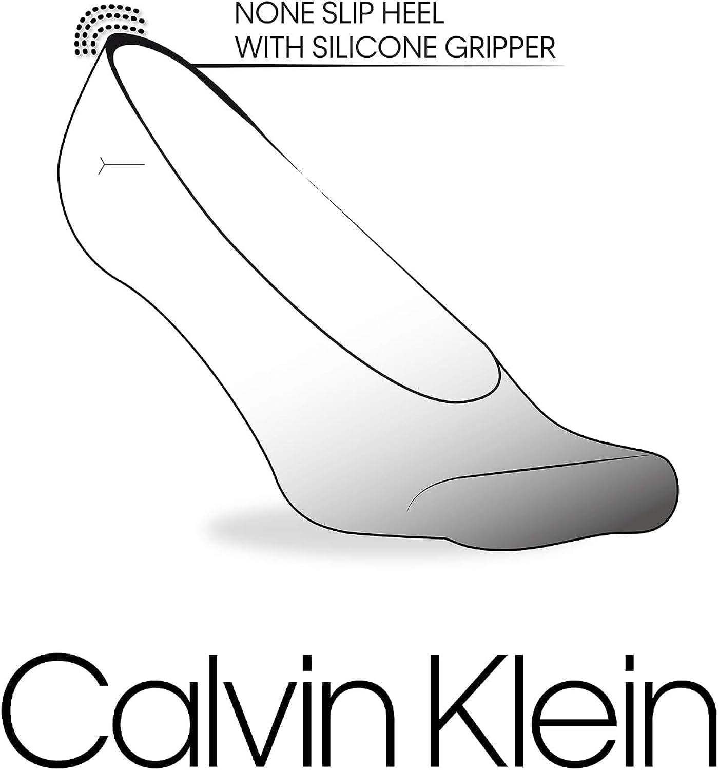 Calvin Klein Womens' Socks - Lightweight Performance No-Show Liners (12 Pack), Size 4-10, Black