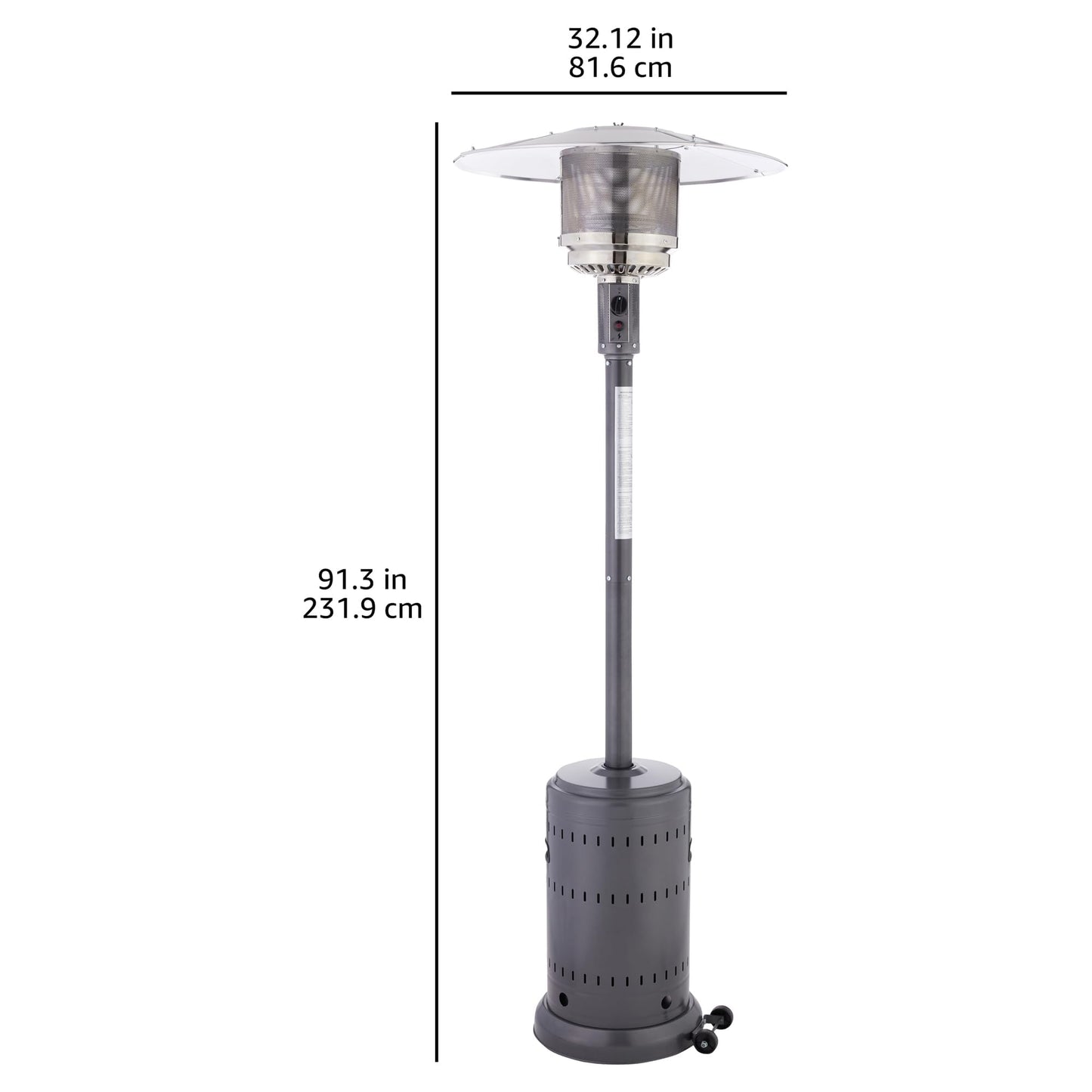 Amazon Basics 46,000 BTU Outdoor Patio Heater