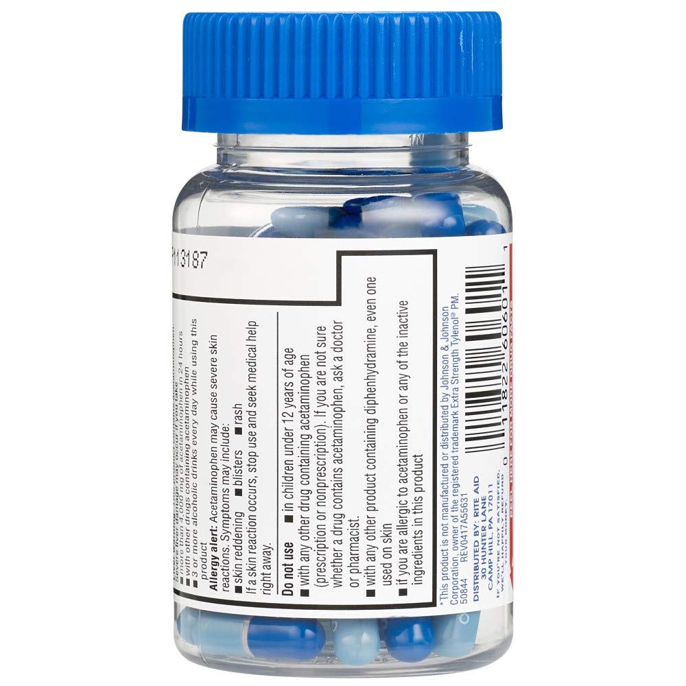 80 Count Rite Aid PM Pain Relief Gelcaps