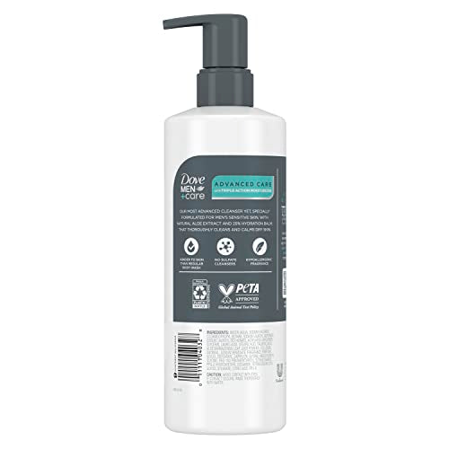 UPDATE: DEAD ❗ DOVE MEN + CARE Advanced Care Face + Body Cleanser Sensitive Calm 3 Count for Sensitive Skin Body Wash with Natural Extract Aloe Vera 16.9 oz