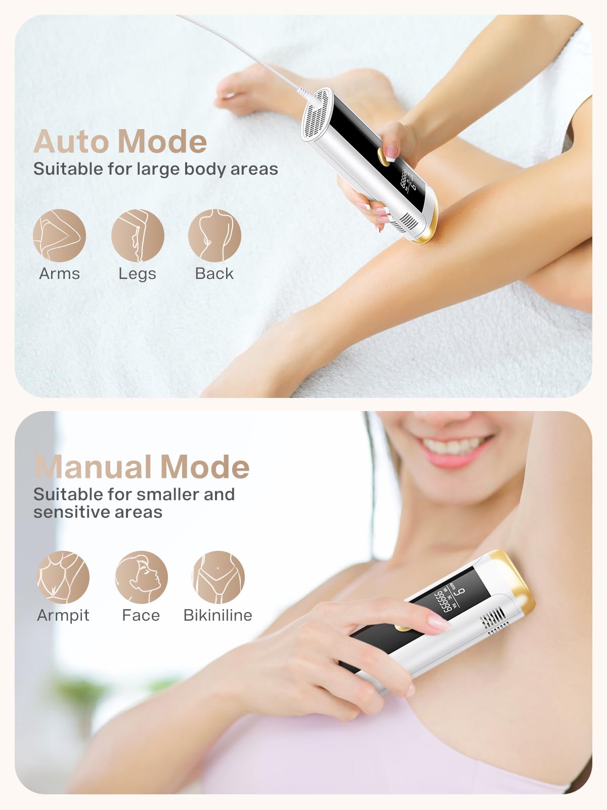 IPL Hair Removal Device for All Body Areas