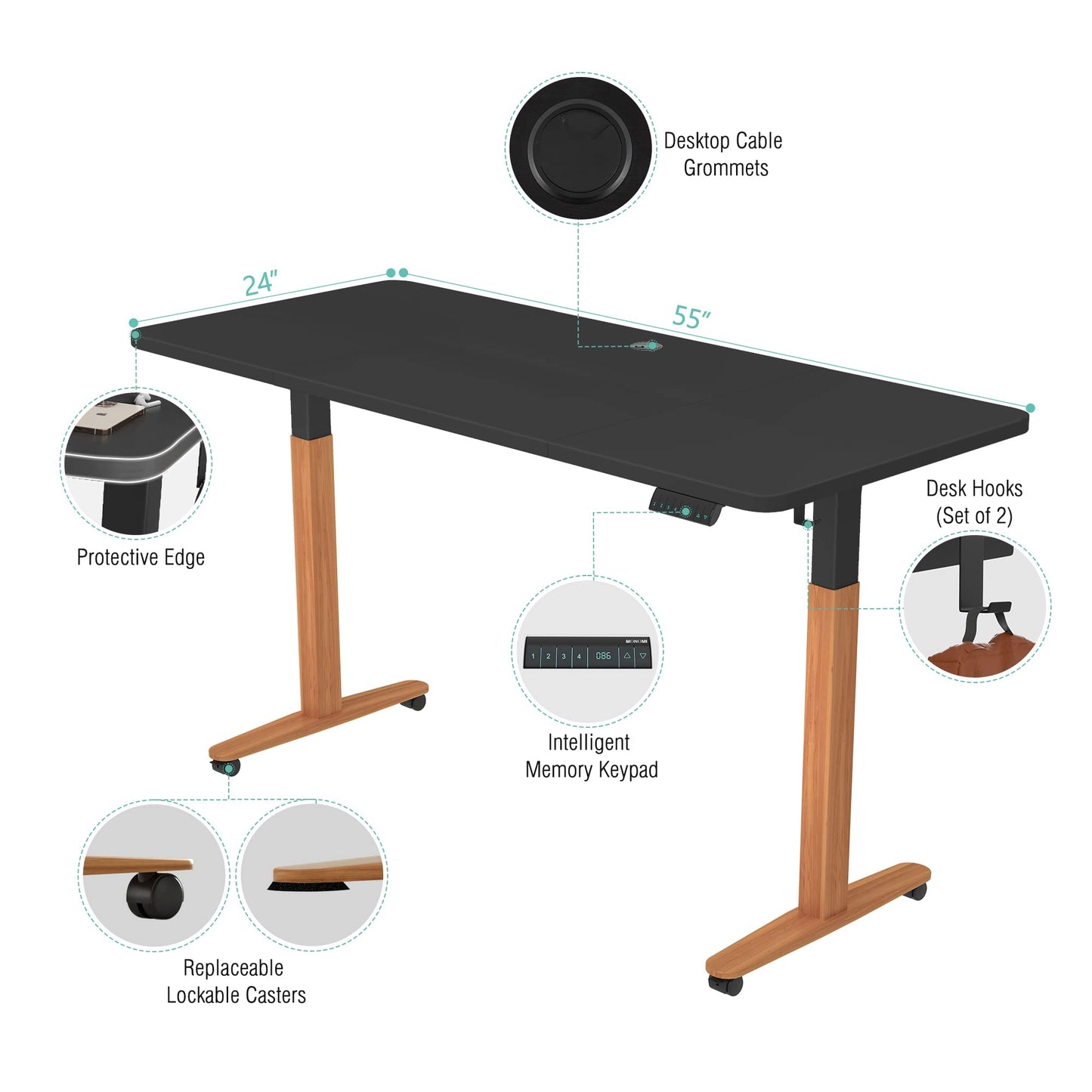 Monomi Height Adjustable Electric Standing Desk