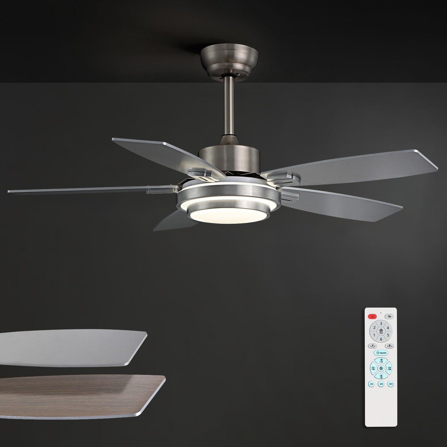42 Inch Ceiling Fan with Lights and Remote