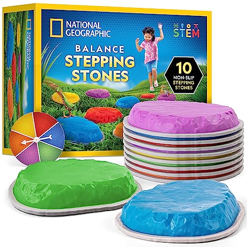 Blue Marble Non-Slip Stepping Stones for Kids