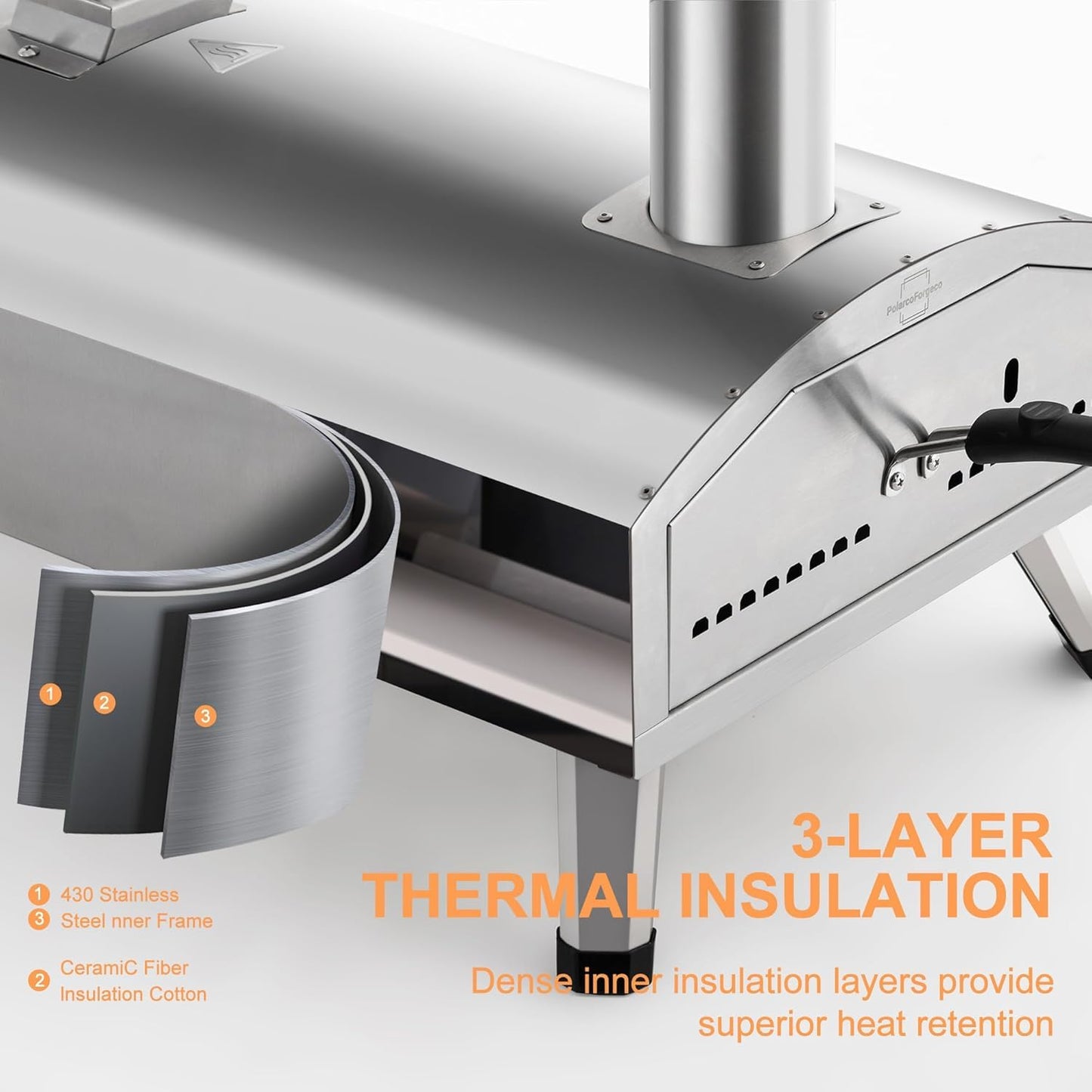 12-Inch Portable Wood Pellet Pizza Oven