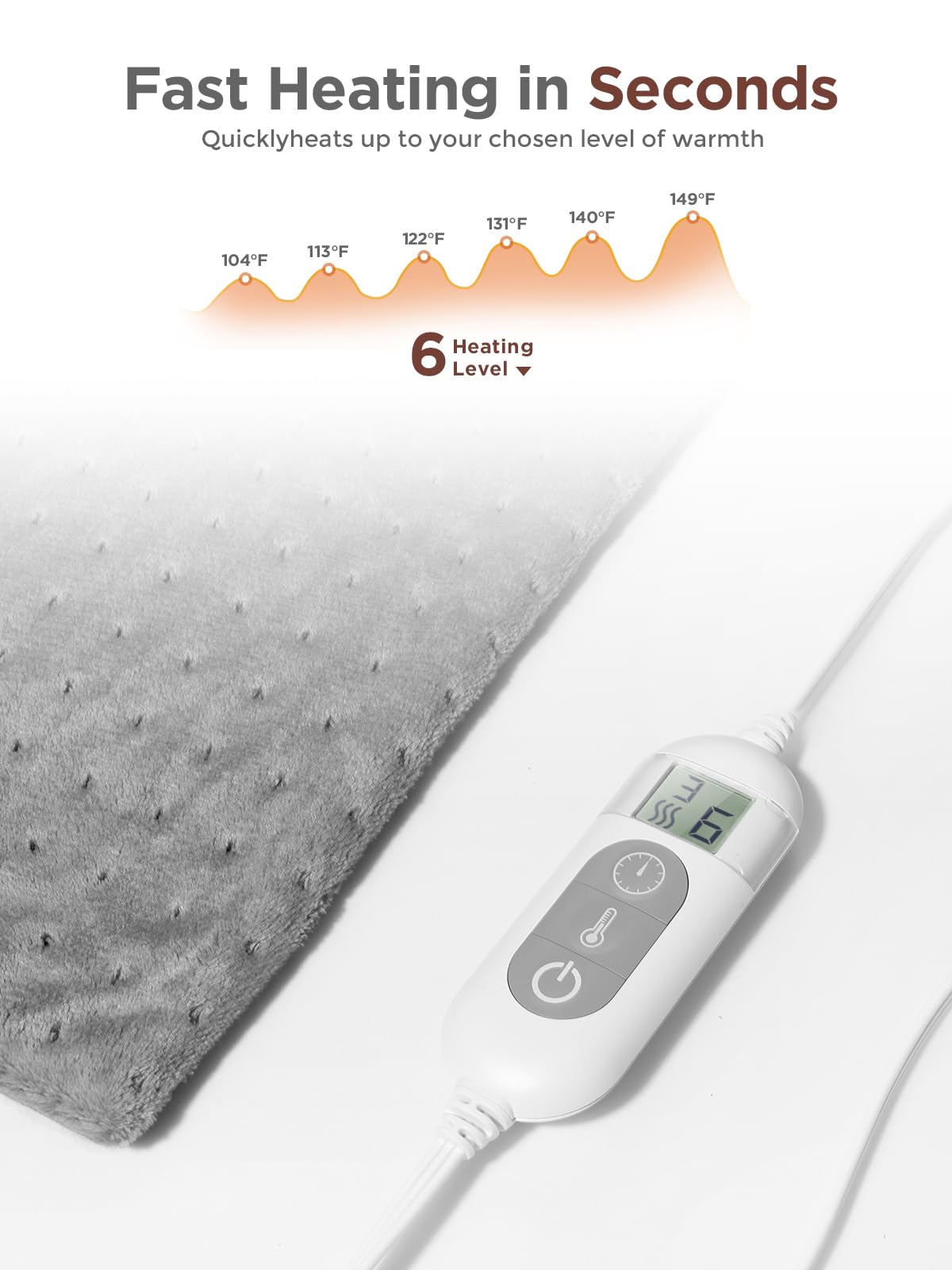 Electric Heating Pad for Back and Neck Pain