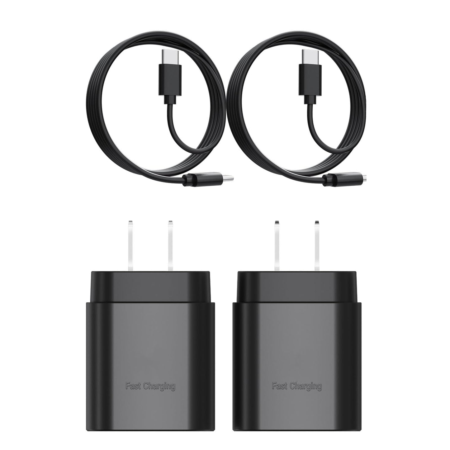 2-Pack Fast Charging Type C Charger Block