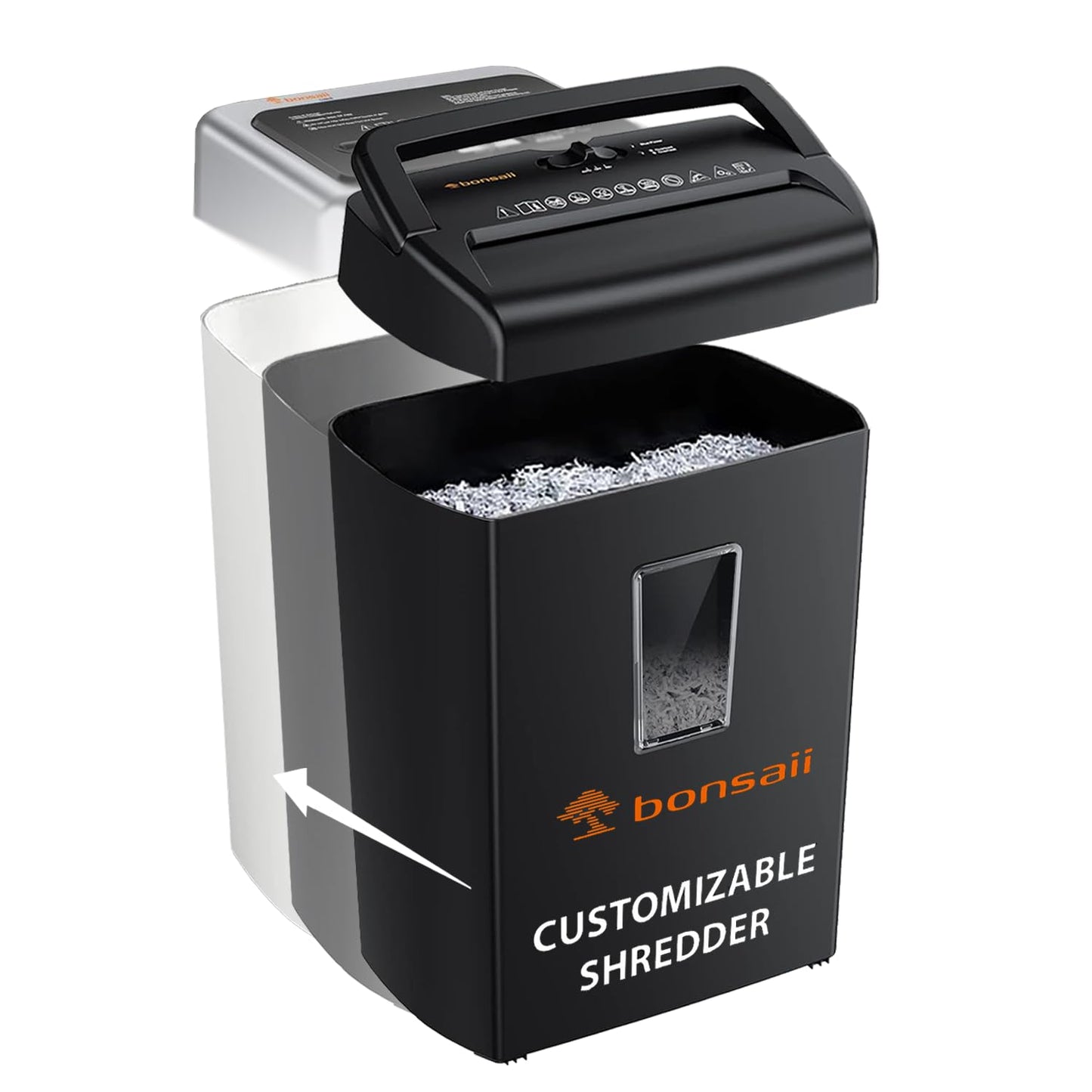 Bonsaii 110-Sheet Professional Paper Shredder