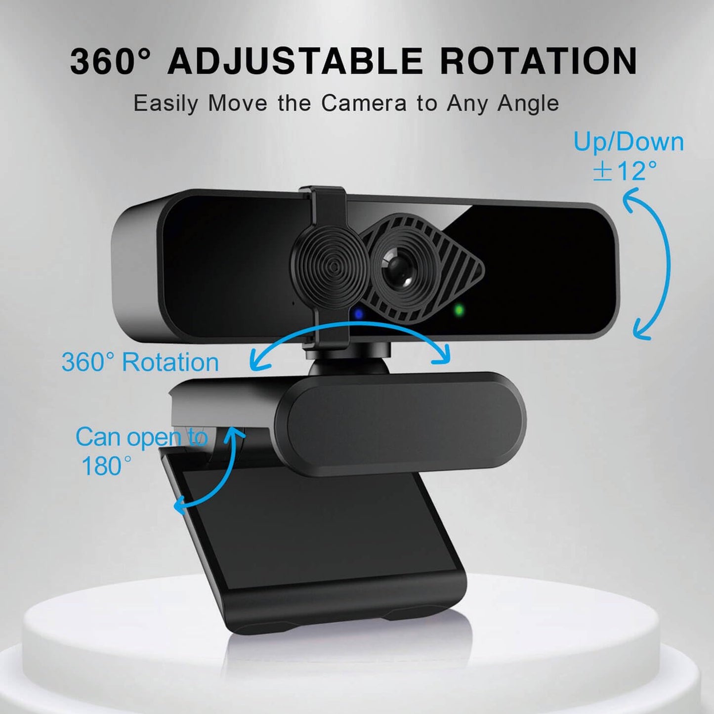 2K Ultra HD Webcam with Microphone & Privacy Cover