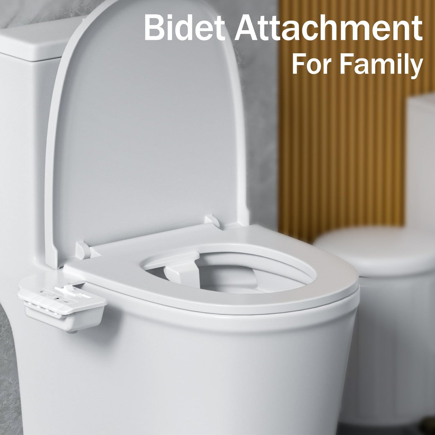 Bidet Attachment for Toilet, Giryarciga Retractable Self Cleaning Cold Water Bidets for Existing Toilets,Self-Cleaning Nozzle,Bidet Toilet Seat Attachment with Non-Electric Dual Nozzle Feminine