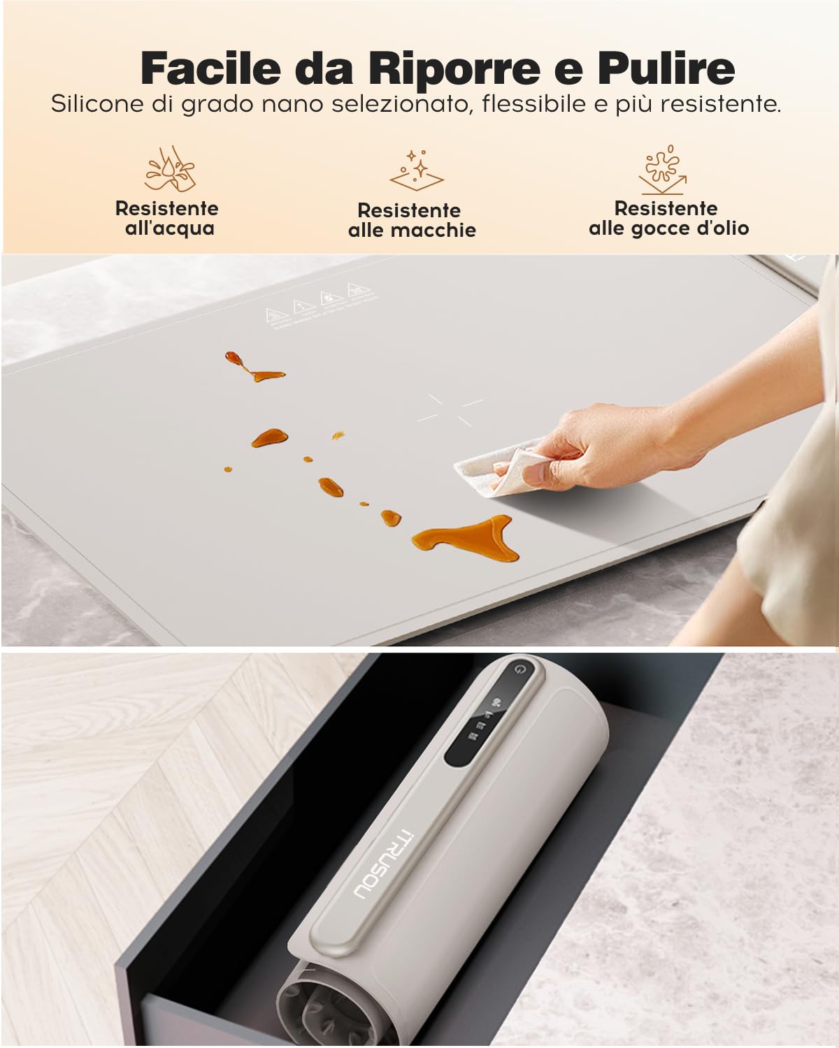 Portable Electric Warming Tray with 3 Settings