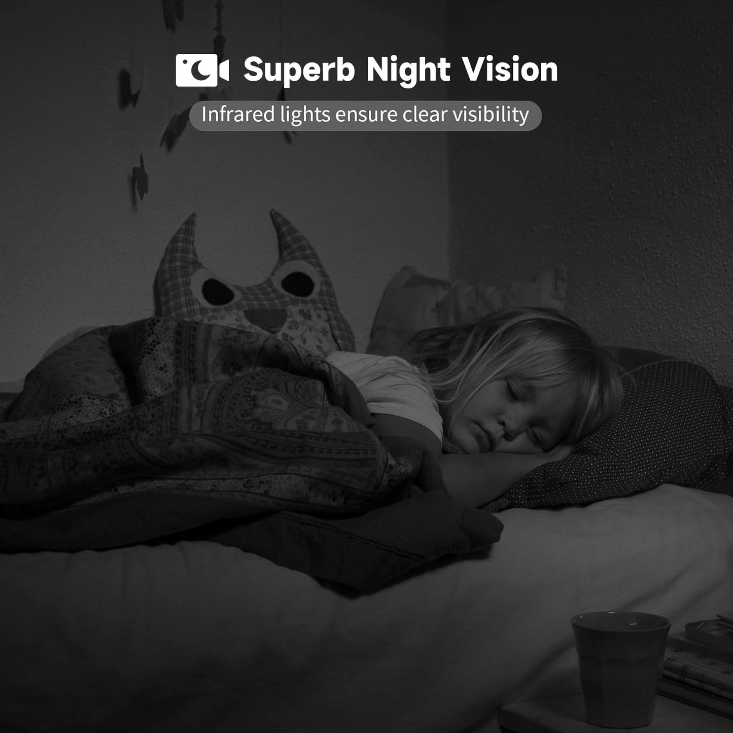 2K Indoor Security Camera with Night Vision