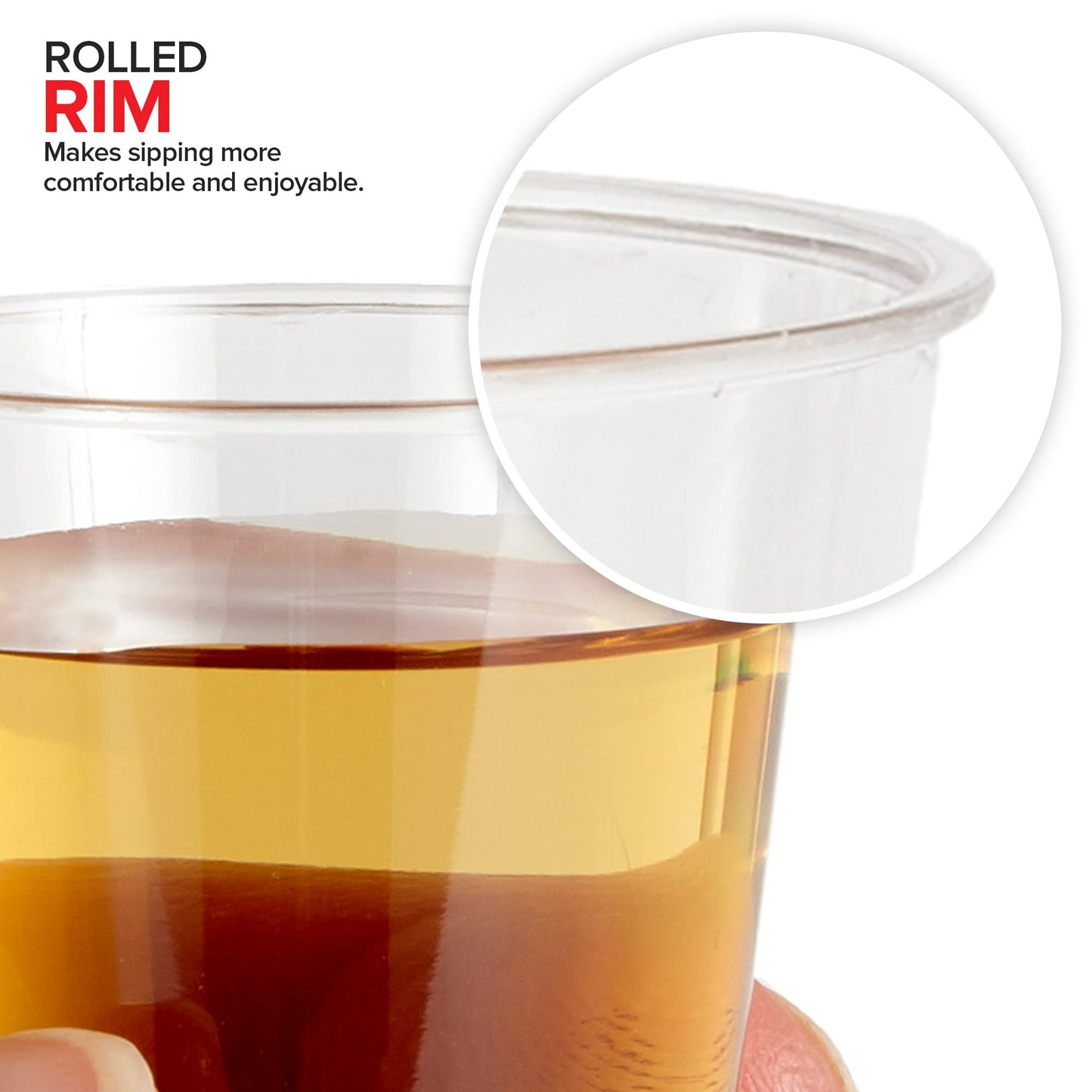 Clear 1.5 Oz Plastic Shot Glasses - 1000 Count