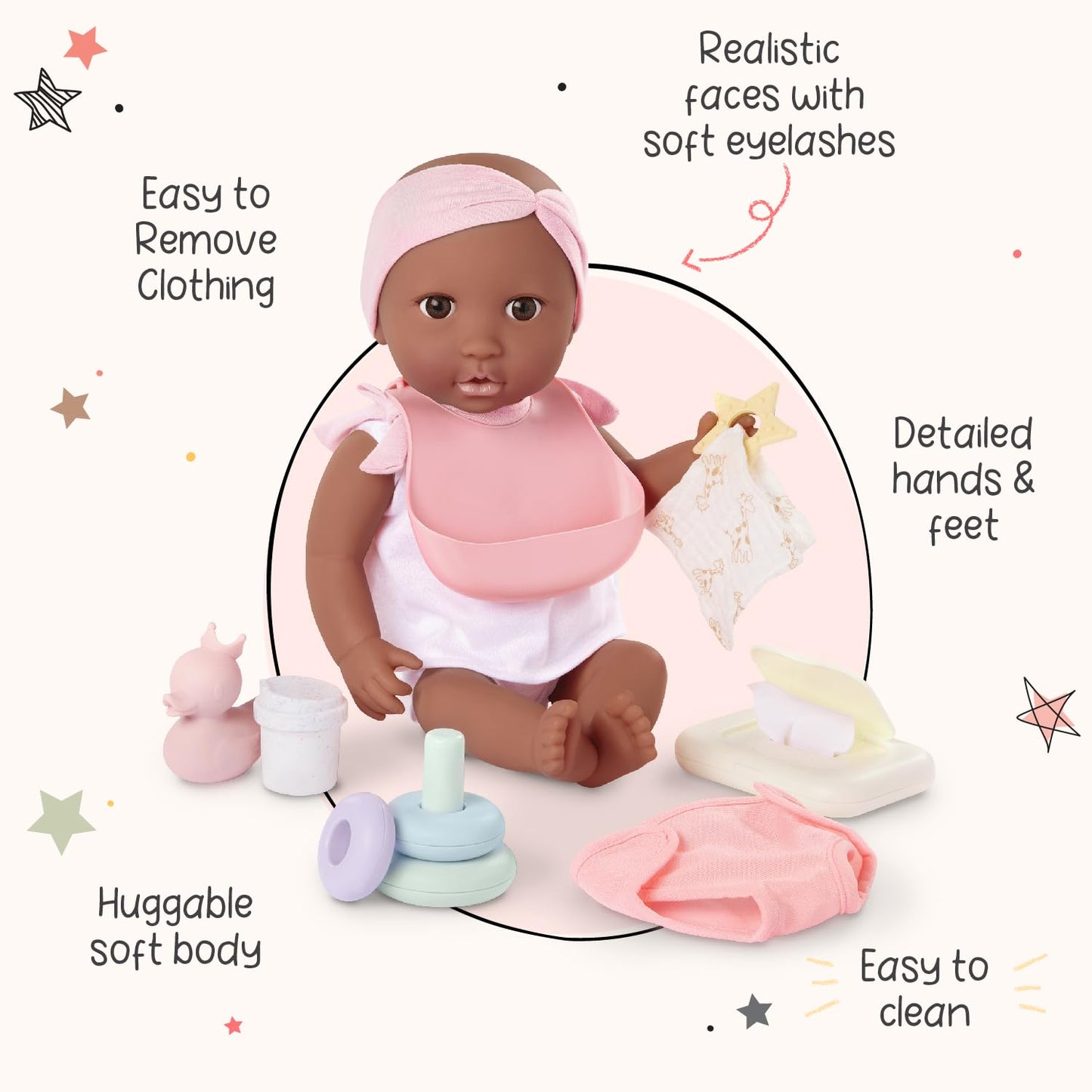 14-inch Baby Doll Care Accessories Bundle