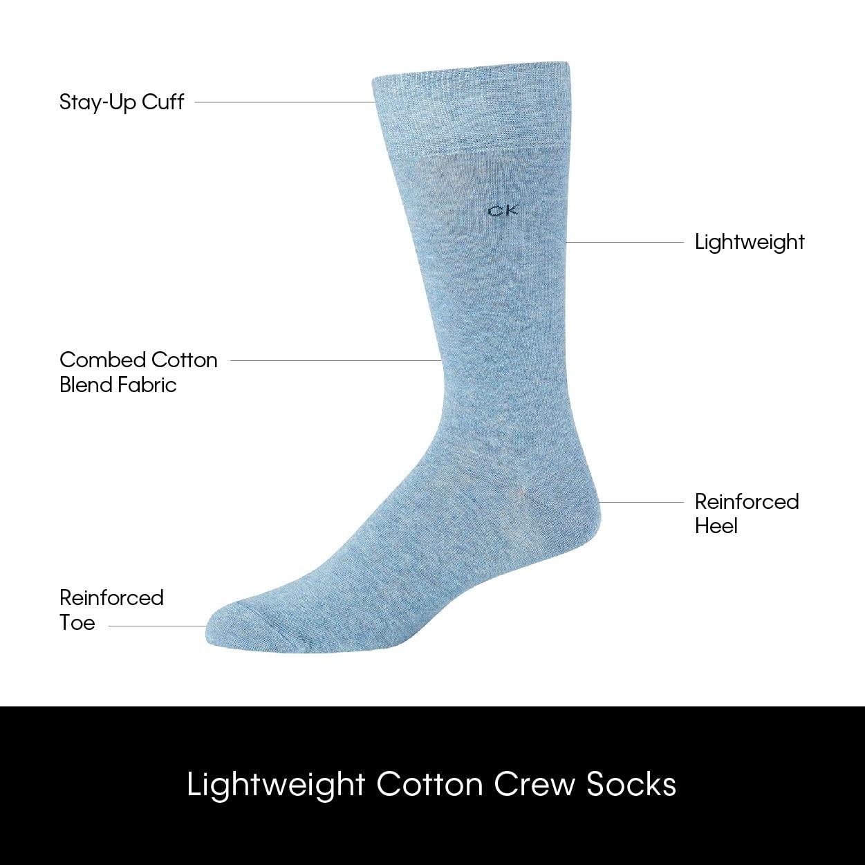 Calvin Klein Men's Performance Dress Socks - 8 Pack