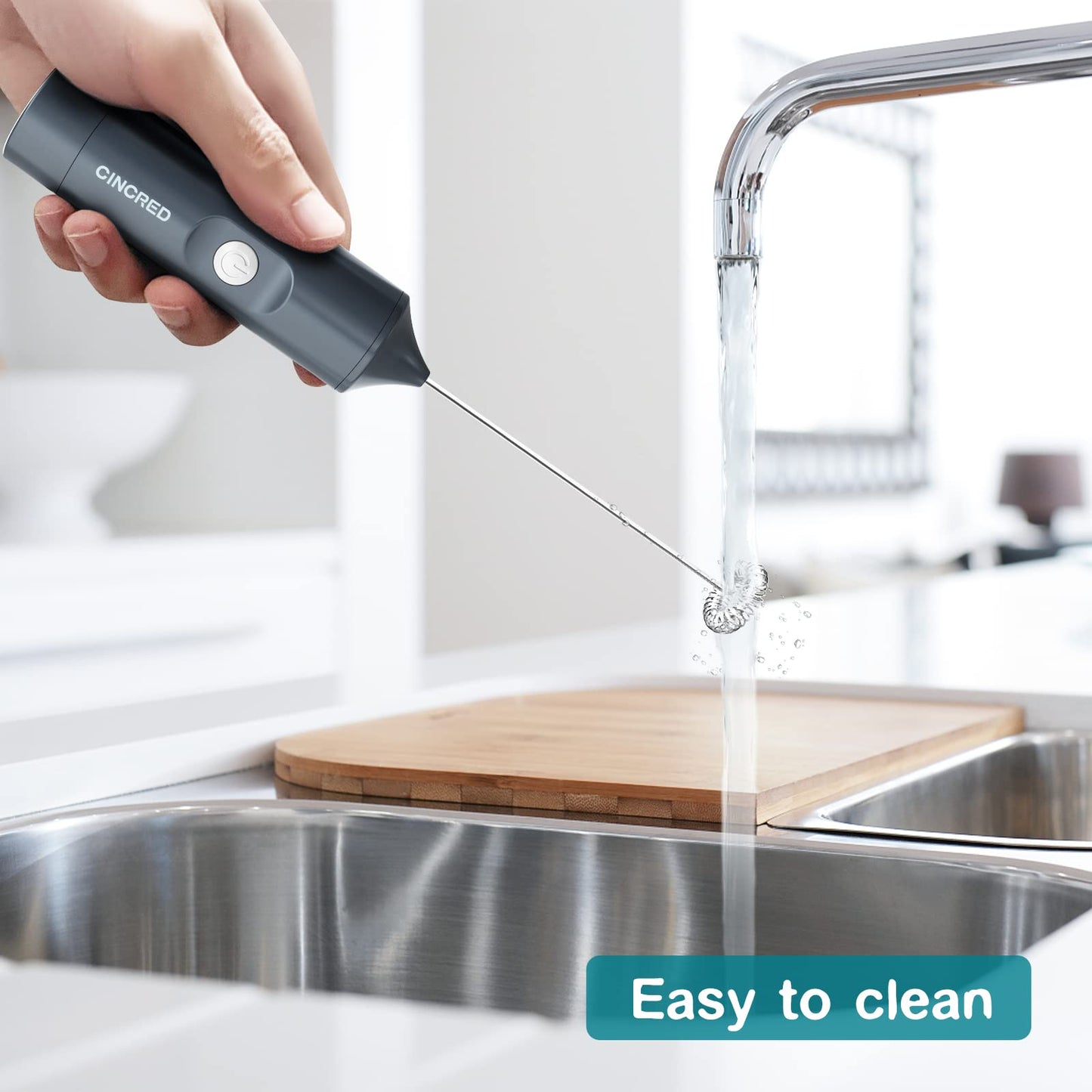 Cincred Electric Milk Frother for Coffee Drinks