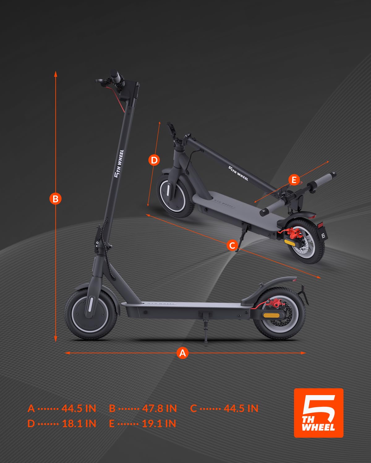 5TH WHEEL Electric Scooter with 350W Motor