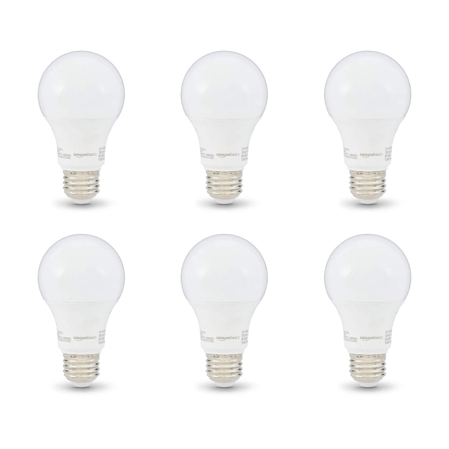 6-Pack Amazon Basics LED Light Bulbs, 40W Equivalent