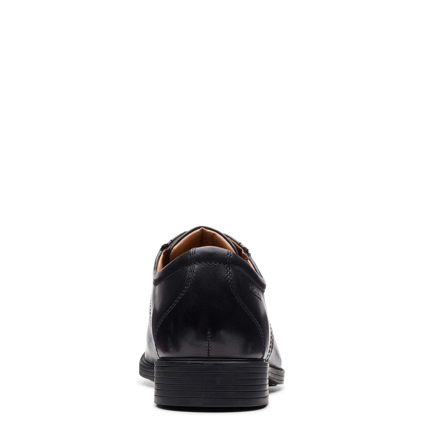 Clarks Whiddon Cap Oxford Black Leather Shoes
