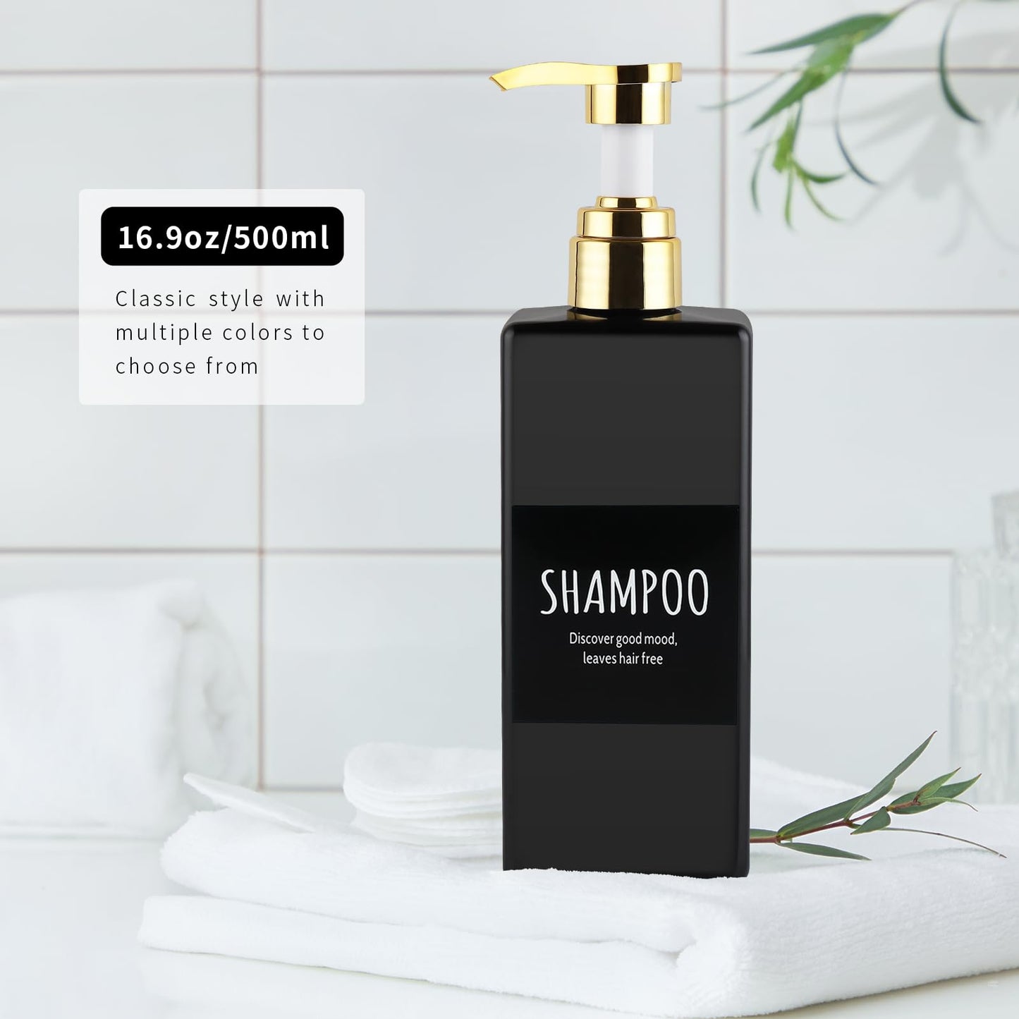 3 Pack Soap Dispensers with Gold Pumps