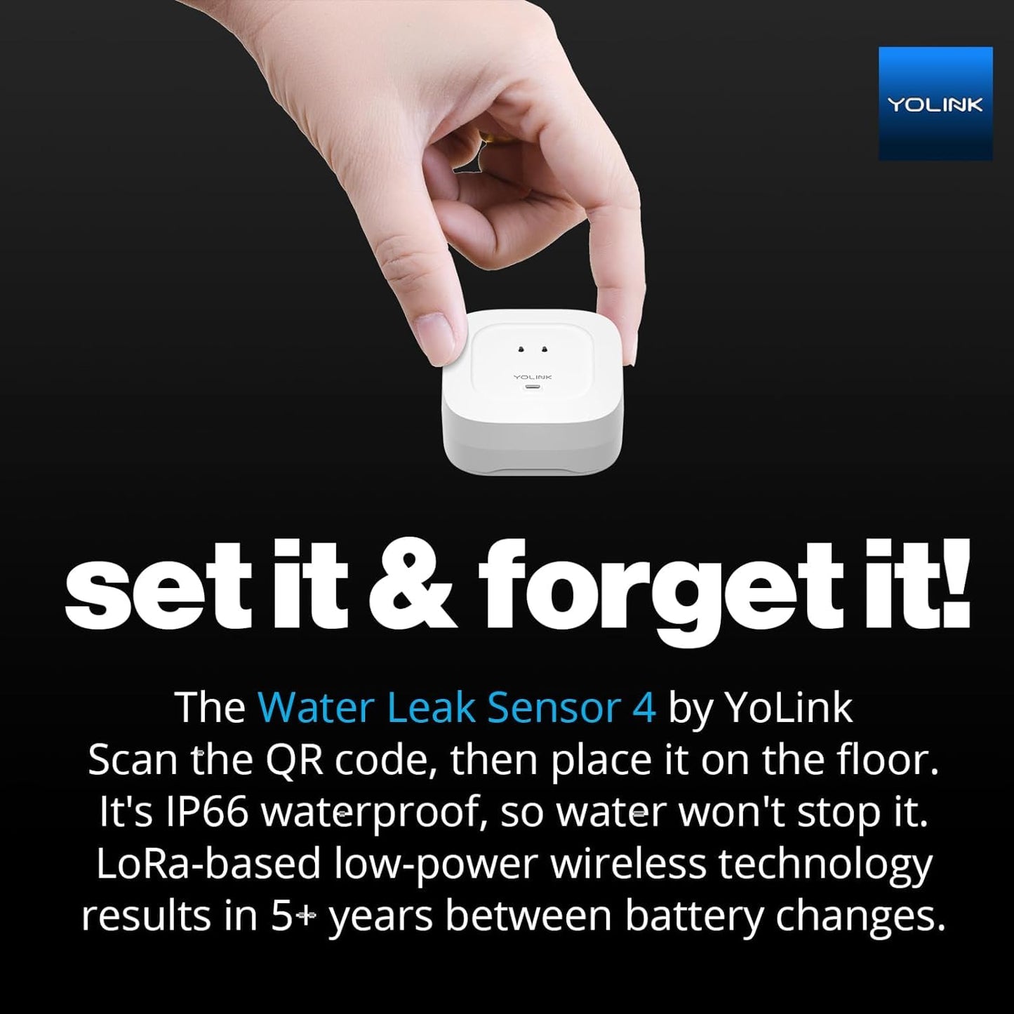Smart Home Starter Kit with Water Leak Sensor (4-Pack)