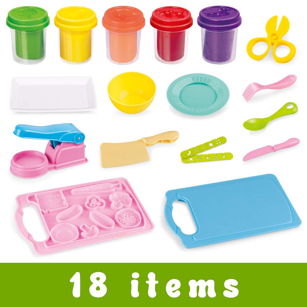 Dough Toys Kitchen Play Set for Little Chefs