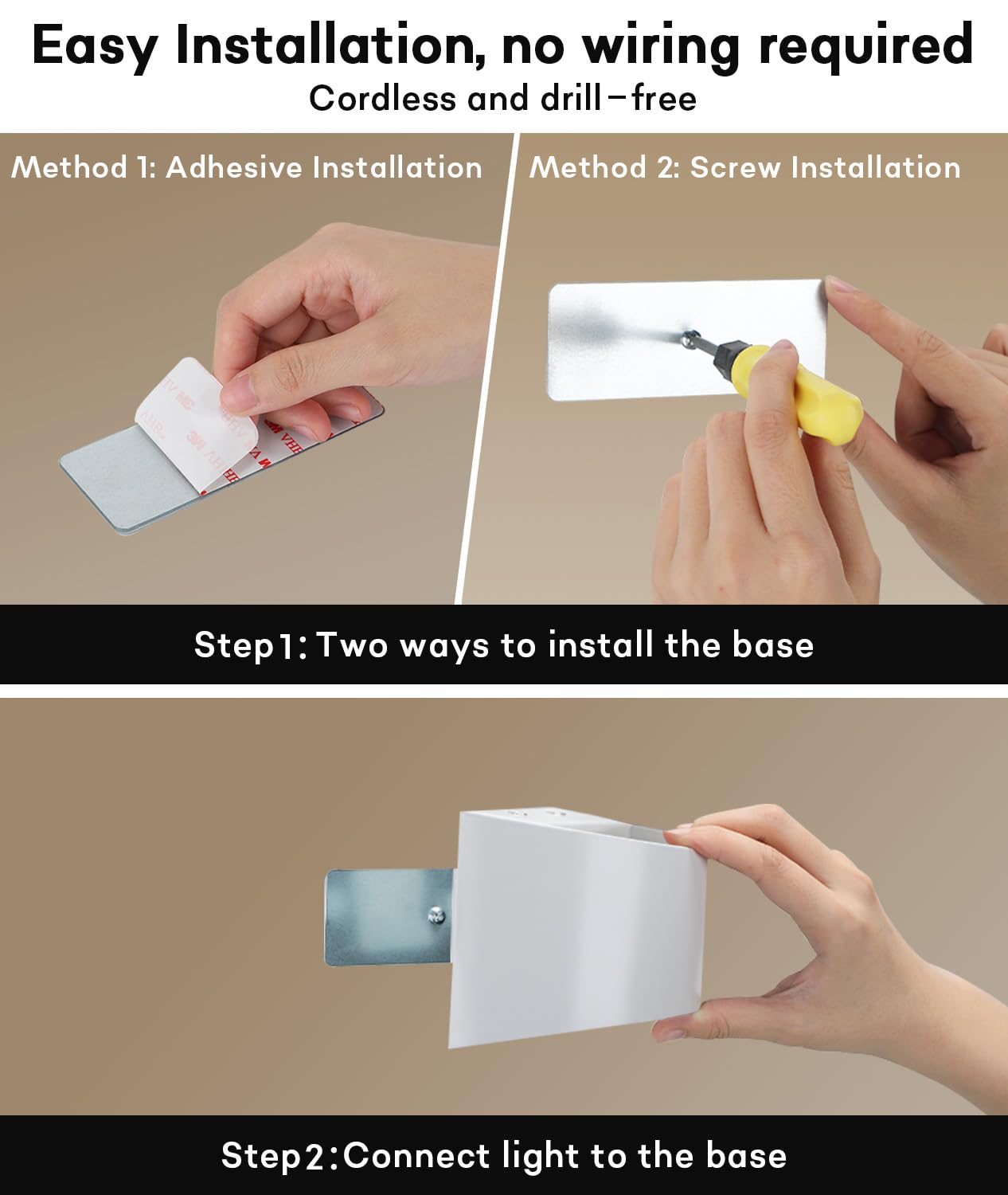 Lightess Rechargeable Wall Sconce for Modern Spaces
