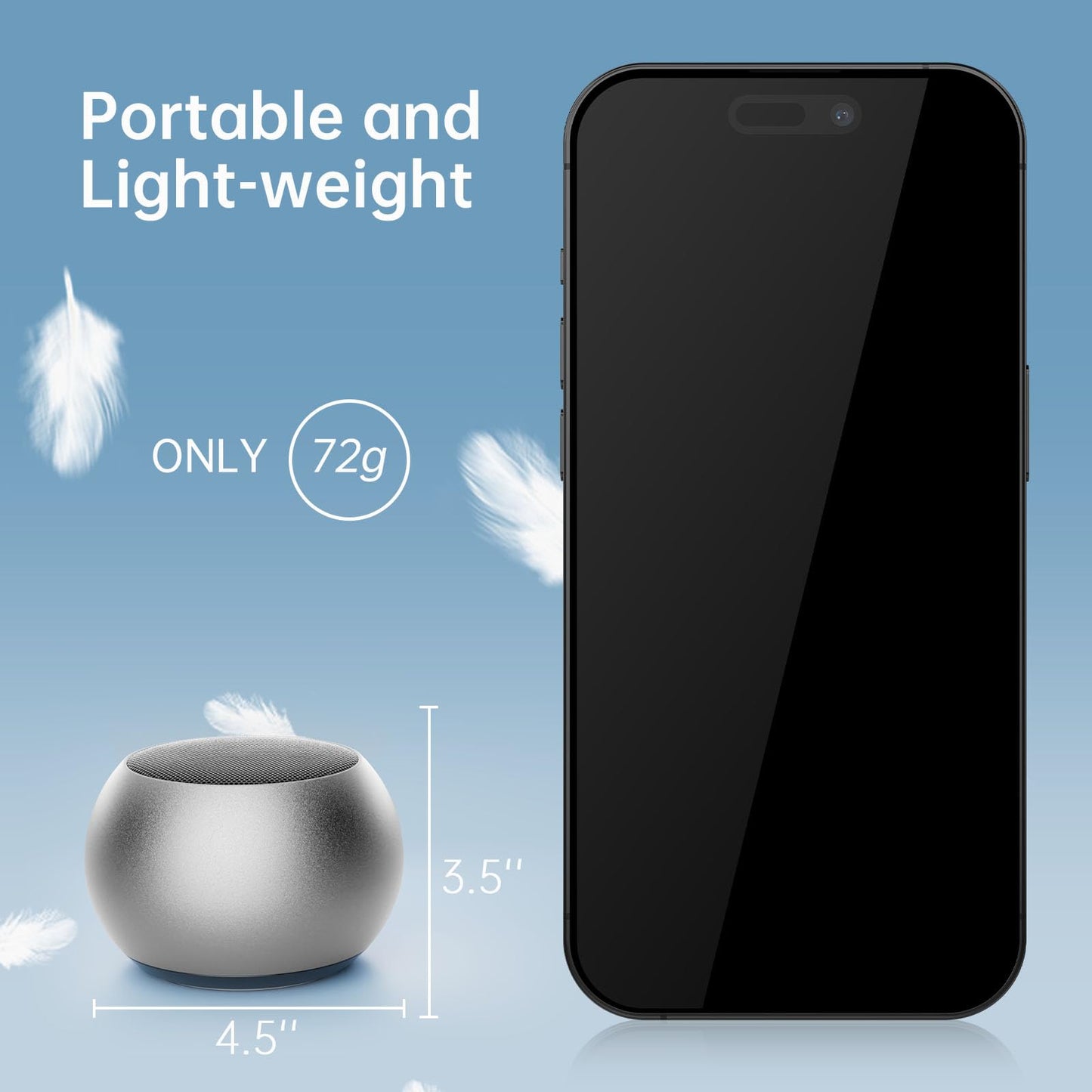 Portable Bluetooth Speaker with Loud Stereo Sound