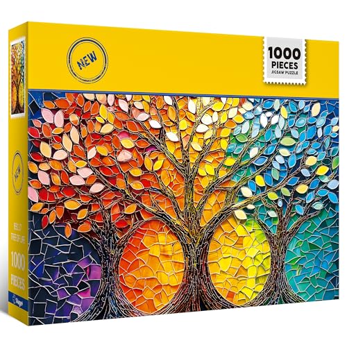 1000 Piece Stained Glass Tree of Life Puzzle