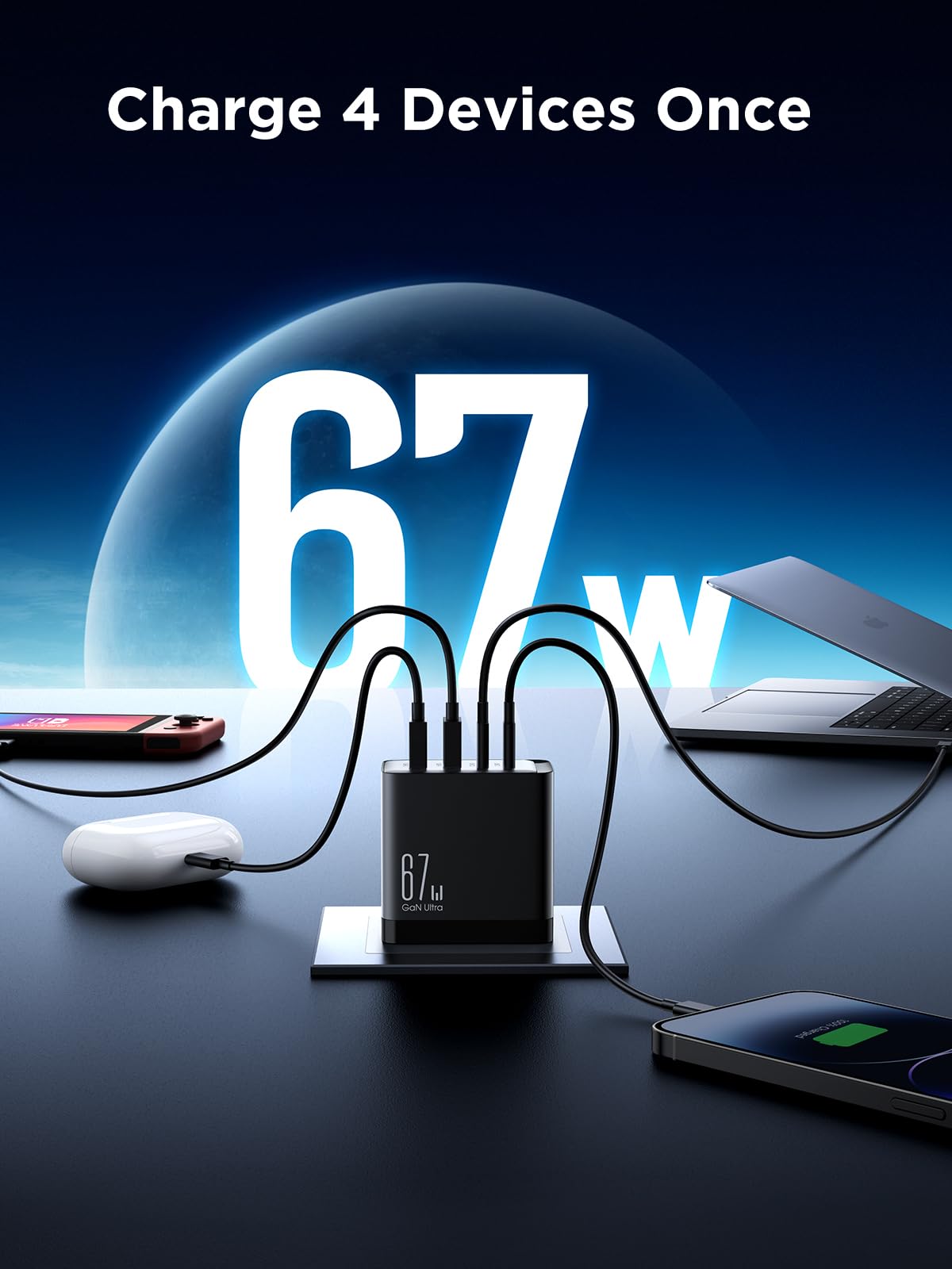 JOYROOM 67W 4-Port GaN USB-C Charger