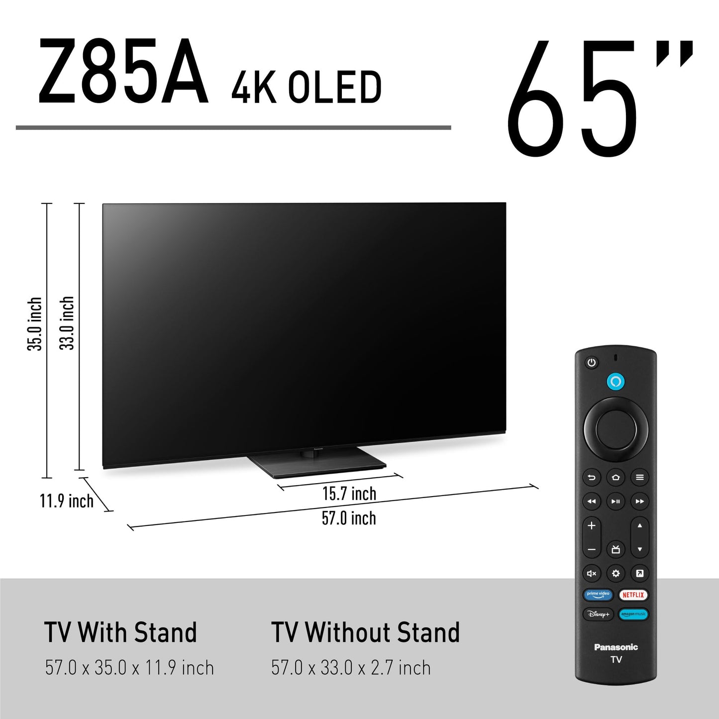 65-inch Panasonic 4K OLED Smart Fire TV