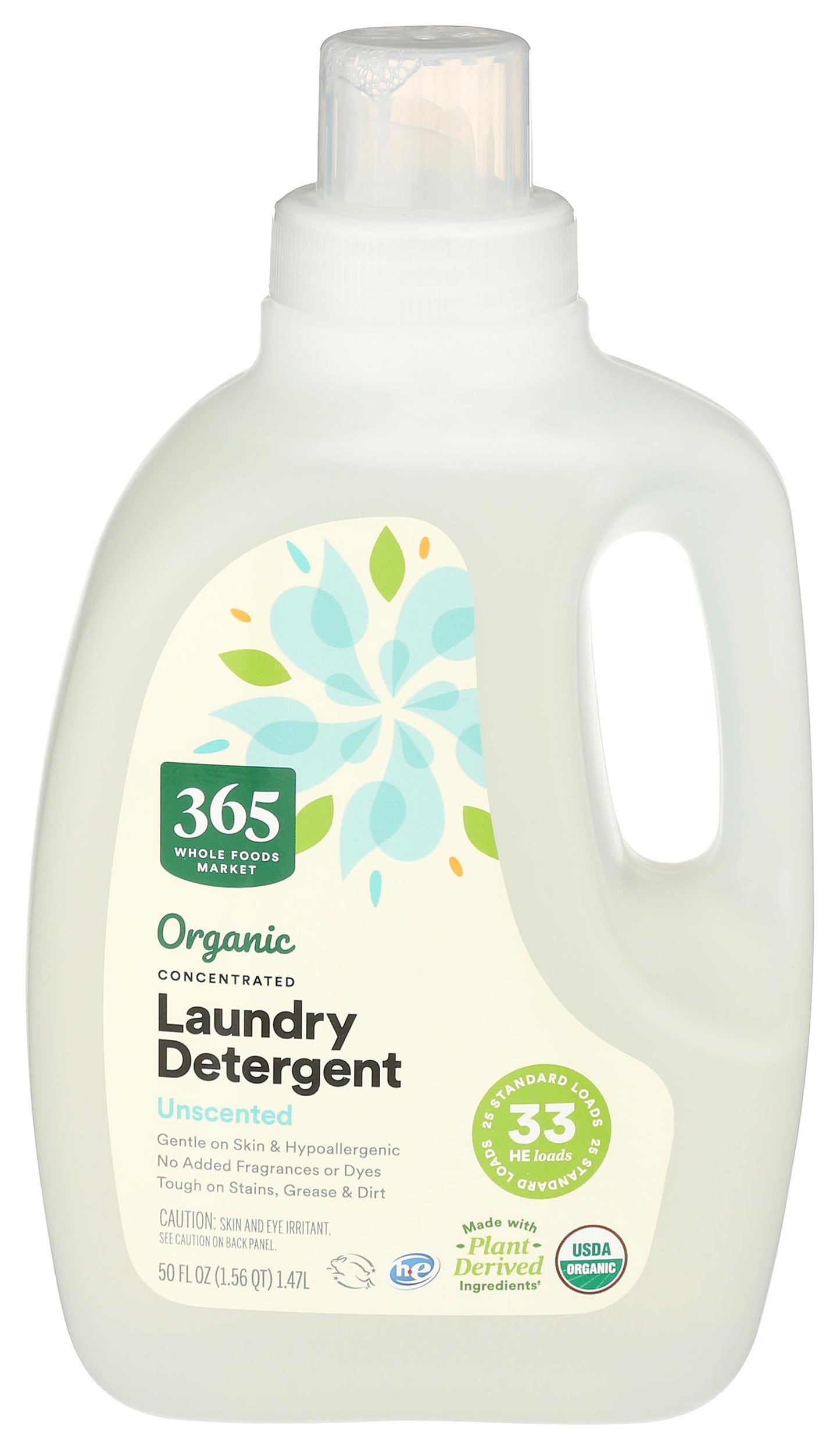 33 Loads Organic Laundry Detergent by Whole Foods
