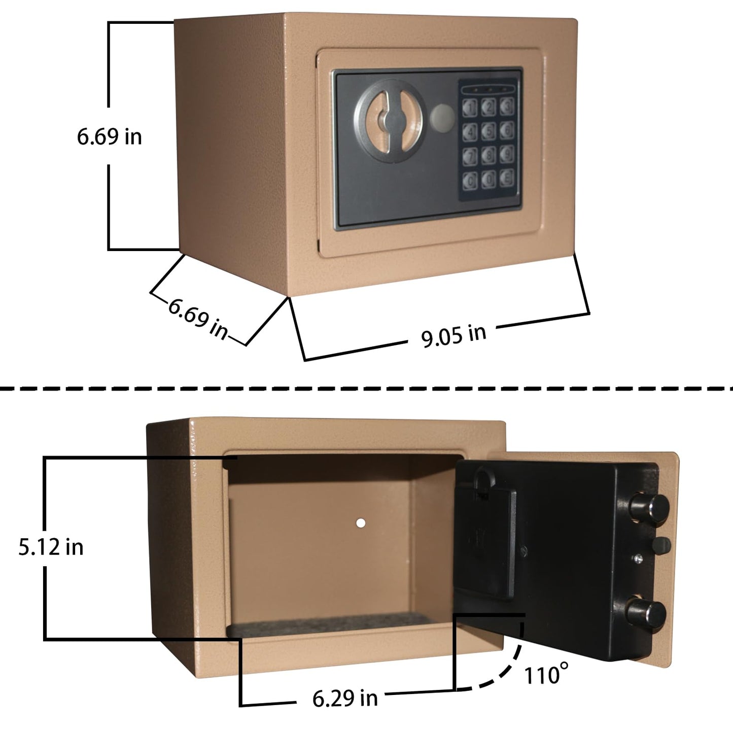 Digital Security Safe Box for Home Office